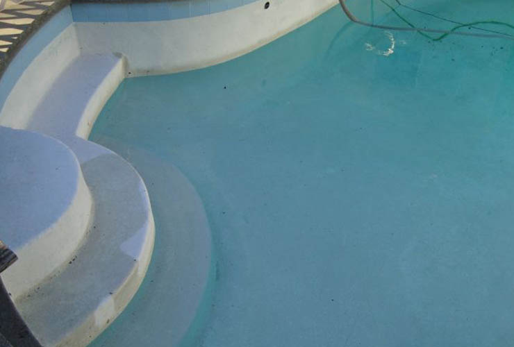 pool remodel before