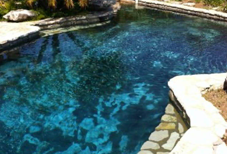 pool remodel before